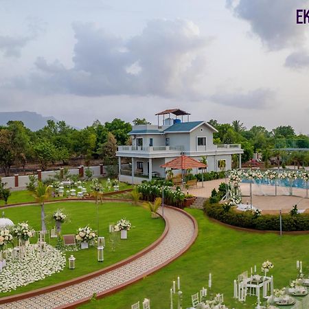 Ekostay Gold Palm Estate I Cricket Turf I Rain Dance I 2 Acre Property Karjat Luaran gambar