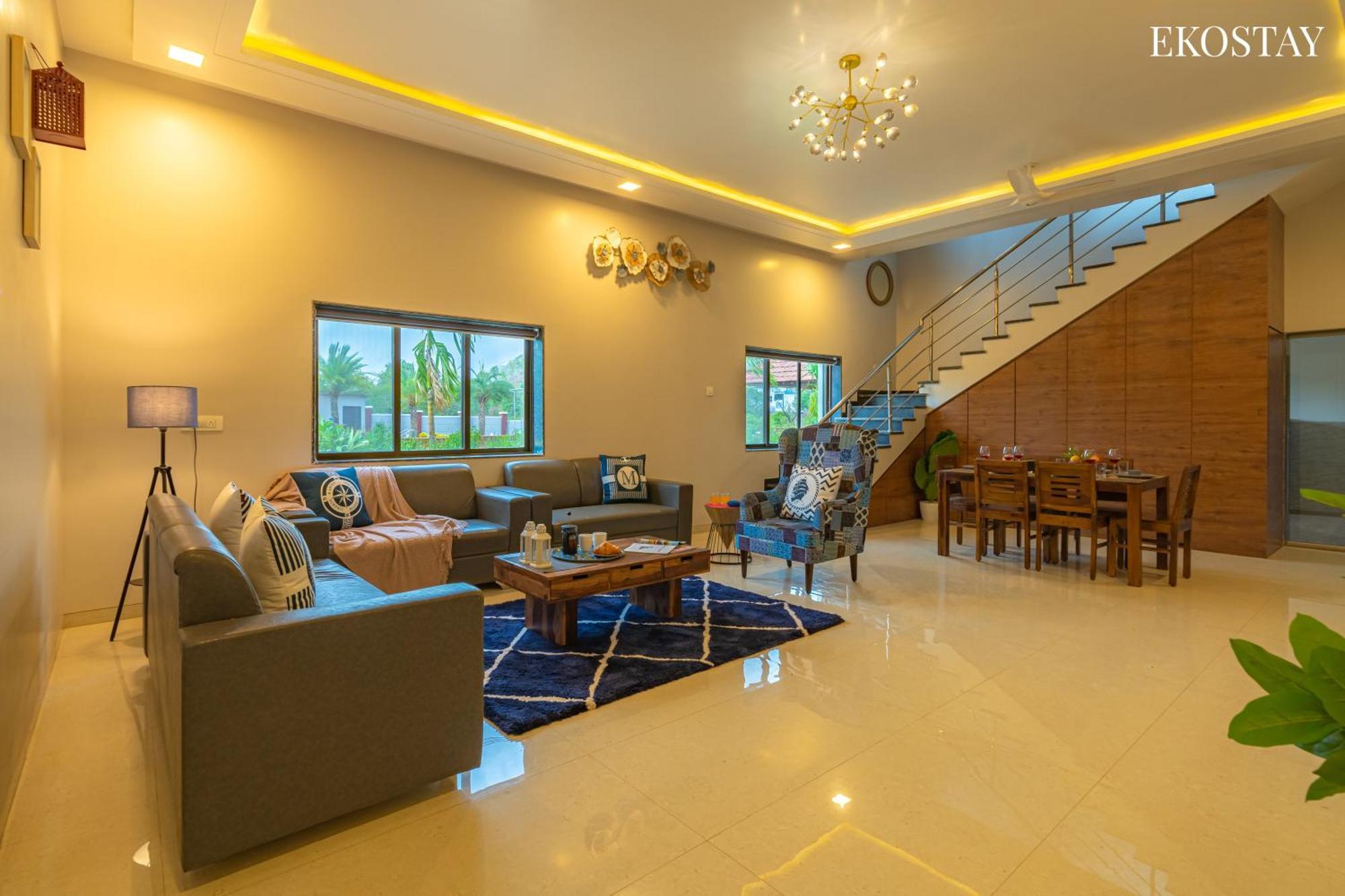 Ekostay Gold Palm Estate I Cricket Turf I Rain Dance I 2 Acre Property Karjat Luaran gambar