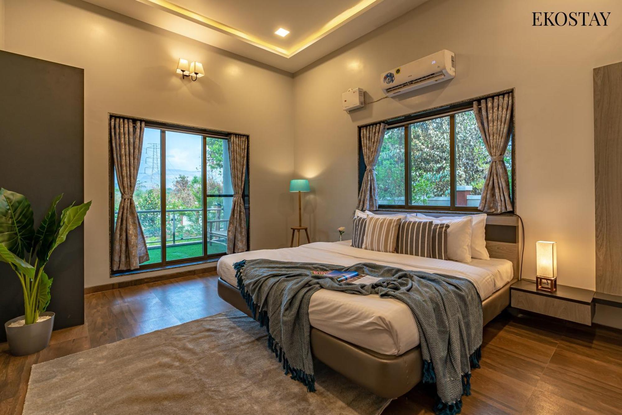 Ekostay Gold Palm Estate I Cricket Turf I Rain Dance I 2 Acre Property Karjat Luaran gambar
