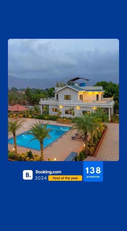Ekostay Gold Palm Estate I Cricket Turf I Rain Dance I 2 Acre Property Karjat Luaran gambar